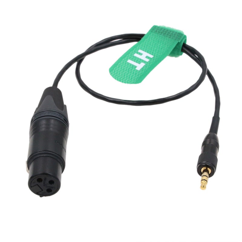 HangTon كابل صوت ميكروفون هانغتون لسوني UWP D11 D21 وسنهايزر SK500 G4 مرسل XLR 3 دبابيس أنثوي إلى 3.5 مم قفل 1/8" TRS 20" - Image 1
